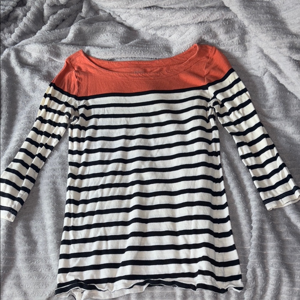 LOFT Vibrant Orange Knit Top